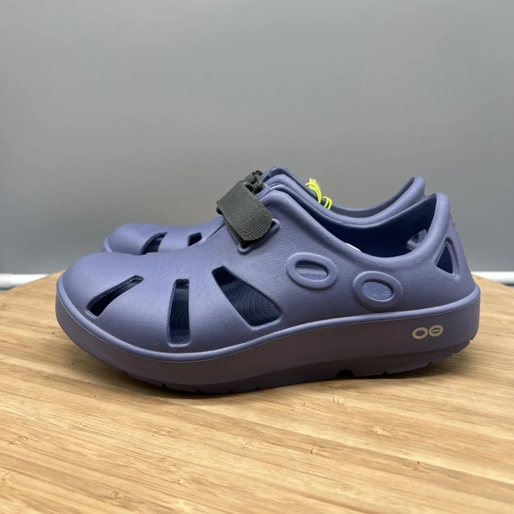 OOFOS OOcandoo Unisex Fisherman Recovery Water Drop Slip On Shoes Men 7 Women 9
